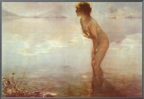 September Morn Framed Canvas Print by Paul Chabas