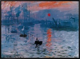 Impression, Sunrise, c.1872 Framed Canvas Print by Claude Monet
