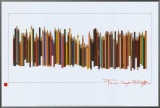 Pencils Framed Canvas Print by Frank Lloyd Wright