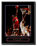 Excel: Basketball Framed Canvas Print by Grandma Moses