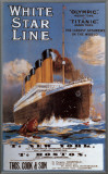White Star Line Framed Canvas Print