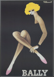 Bally Framed Canvas Print by Bernard Villemot
