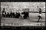 Emil Zatopek: 1952 Triple Gold Medalist Framed Canvas Print