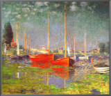 Argenteuil Framed Canvas Print by Claude Monet
