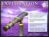 Exploration Framed Canvas Print
