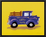 Happy Hauling Framed Canvas Print by Anthony Morrow