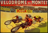 Velodrome du Mont Framed Canvas Print by Marcellin Auzolle