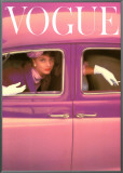 Vogue Cover, Autumn Fuchsia, 1957 Framed Canvas Print by Norman Parkinson
