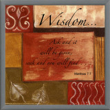 Words to Live By, Wisdom Framed Canvas Print by Debbie DeWitt