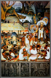 The Zapotec Civilization Framed Canvas Print by Diego Rivera