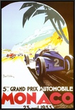 5th Grand Prix Automobile, Monaco, 1933 Framed Canvas Print by Geo Ham