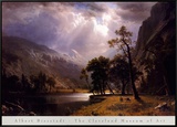 Half Dome, Yosemite Valley Framed Canvas Print by Albert Bierstadt