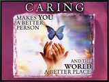 Caring Framed Canvas Print