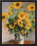 Sunflowers, c.1881 Framed Canvas Print by Claude Monet