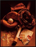 Baseball Framed Canvas Print by Michael Harrison