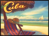 Escape to Cuba Framed Canvas Print by Kerne Erickson