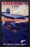 America by Clipper Framed Canvas Print
