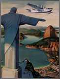 Volando hacia Río de Janeiro Framed Canvas Transfer por Paul George Lawler Volando hacia Río de Janeiro Framed Canvas Transfer por Paul George Lawler