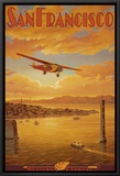 Western Air Express, San Francisco, California Framed Canvas Print by Kerne Erickson