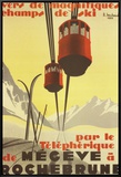 Megeve Framed Canvas Print by Pierre Michaud