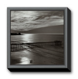 The Scripps Pier, 1966 Framed Canvas Print by Ansel Adams