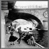 Rock 'n' Roll en el muelle de París Framed Canvas Transfer por Paul Almasy Rock 'n' Roll en el muelle de París Framed Canvas Transfer por Paul Almasy