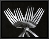 Forks Framed Canvas Print by Mike Feeley
