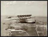 Dormier Do-X, in Flight over Norfolk, Virginia, 1931 Framed Canvas Print