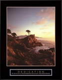Dedication: Lone Cypress Framed Canvas Print