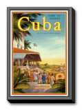 Cuba and American Jockey Framed Canvas Print by Kerne Erickson