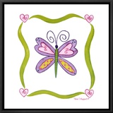 Lovebugs, Butterfly Framed Canvas Print by Tania Schuppert