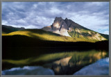 Vision: Mountain Reflection Framed Canvas Print