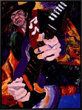 Blues Jam Framed Canvas Print by Dane Tilghman