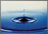 Action: Drop of Water Framed Canvas Print
