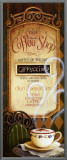 Coffee Shop Menu Framed Canvas Print by Lisa Audit