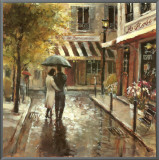 Passeio Romântico Impressão em tela emoldurada por Brent Heighton Passeio Romântico Impressão em tela emoldurada por Brent Heighton