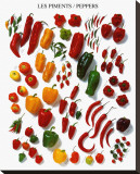 Peppers Stretched Canvas Print