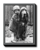 Girl's Best Friend Framed Canvas Print