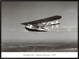 Sikorsky S-40, Miami to Havana, 1932 Framed Canvas Print by Clyde Sunderland