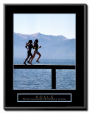 Goals: Joggers Framed Canvas Print