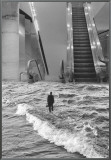 The Escalator Framed Canvas Print by Scott Mutter