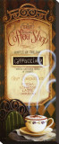 Coffee Shop Menu Stretched Canvas Print by Lisa Audit