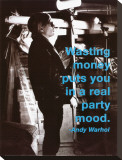 Wasting Money Stretched Canvas Print by Billy Name
