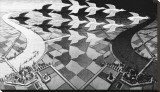 Day and Night Stretched Canvas Print by M. C. Escher