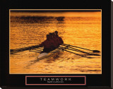 Teamwork - Rowers Reproducción en lienzo de la lámina