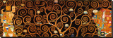 The Tree of Life, Stoclet Frieze, c.1909 (darkened detail) Stretched Canvas Print by Gustav Klimt
