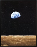 A Terra Vista da Lua Impressão em tela emoldurada A Terra Vista da Lua Impressão em tela emoldurada