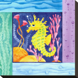 Seafriends - Seahorse Stretched Canvas Print by Paul Brent