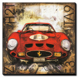 Ferrari Stretched Canvas Print by Sergio Lombardino