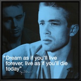 James Dean Framed Canvas Print